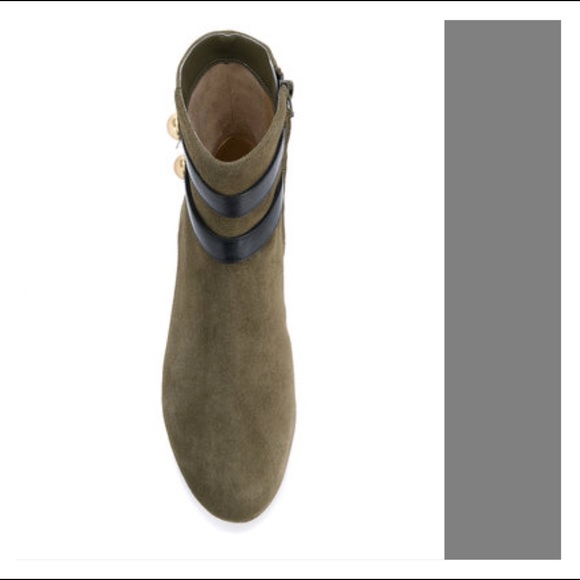 NWT MICHAEL Michael Kors Suede Leather Flat Bootie - Picture 5 of 7